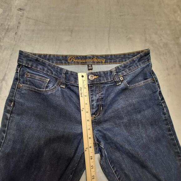 Gap Jeans Womens 12/31R Blue Premium Skinny Denim Five Pocket Classic Zip Fly - Picture 7 of 10